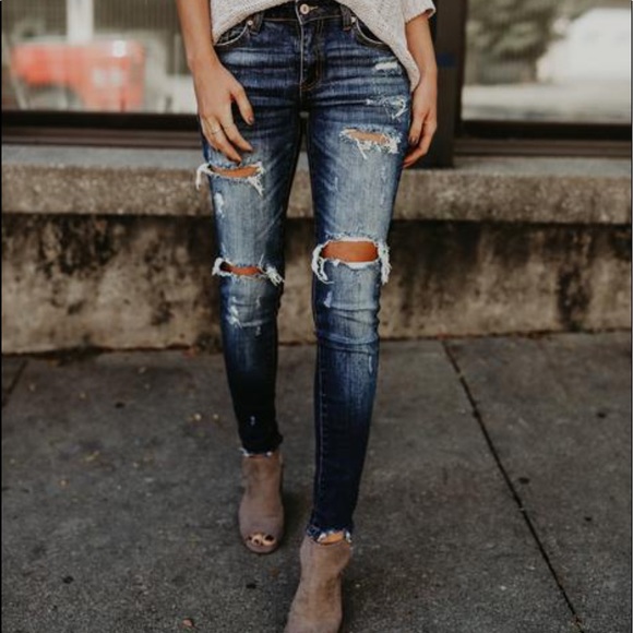 Distressed skinny jeans from Vici dolls new